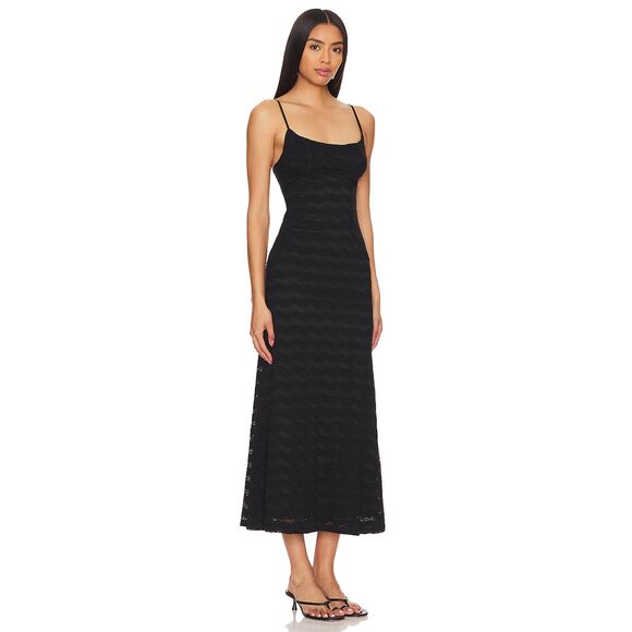 Bardot Adoni‎ Zig Zag Midi Dress Back Size M (US Size 6) NWOT - Picture 3 of 4